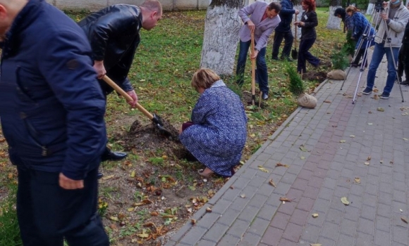 До 100-річчя Вінницького медколеджу висадили 35 дерев