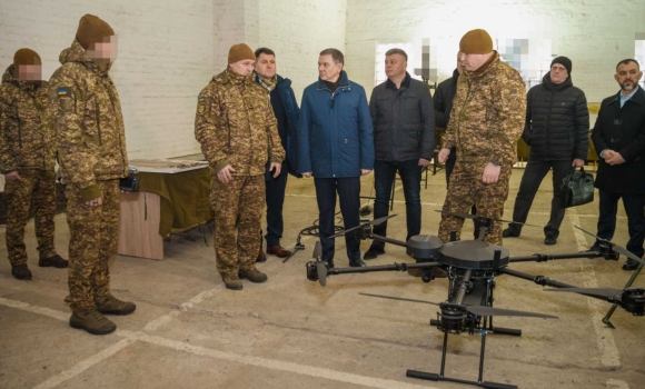 Безпілотні авіаційні комплекси та квадрокоптери Matrice передала Вінниця нацгвардійцям