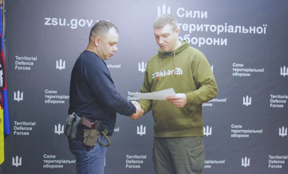 Бійцям тероборони вінницької бригади вручили нагороди