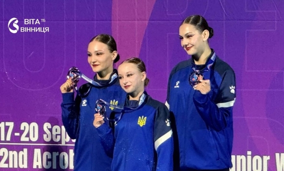 Бронза для дівчат і топ-7 для хлопців результати вінницьких акробатів на чемпіонаті світу
