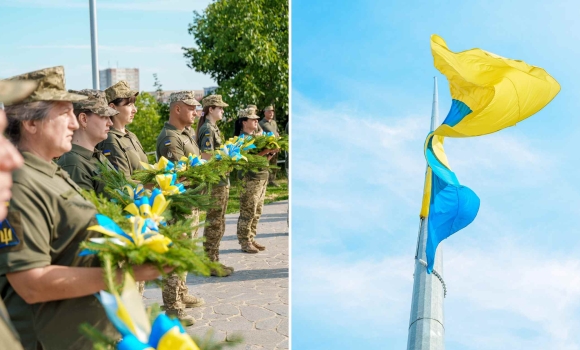 День Української Державності у Вінниці на Замковій горі підняли Прапор України