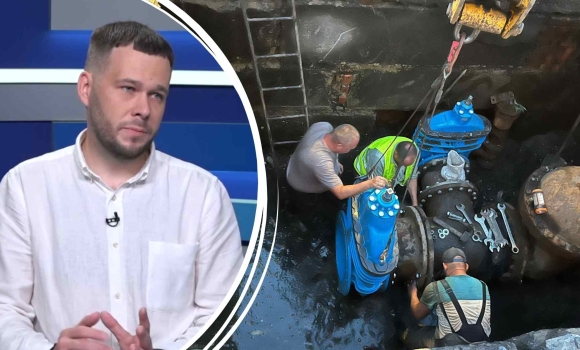 Два мікрорайони Вінниці на добу залишились без води через ремонт магістрального водогону