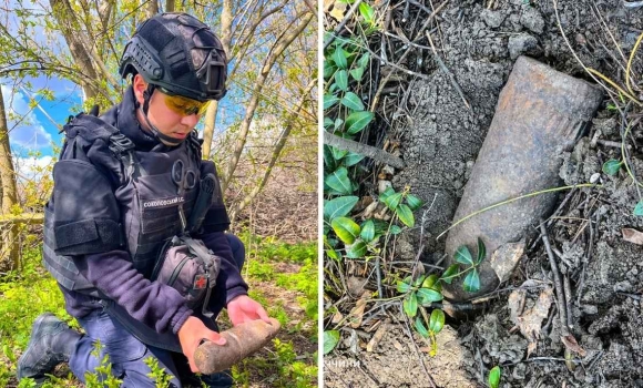 Гранати та снаряди серед могил у Турбівській громаді виявили вибухонебезпечні знахідки