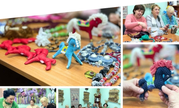 Майстрині Вінницького терцентру створюють різдвяно-новорічний декор Майстрині Вінницького терцентру створюють різдвяно-новорічний декор