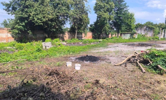 На території вінницького підприємства спалювали рослинні відходи