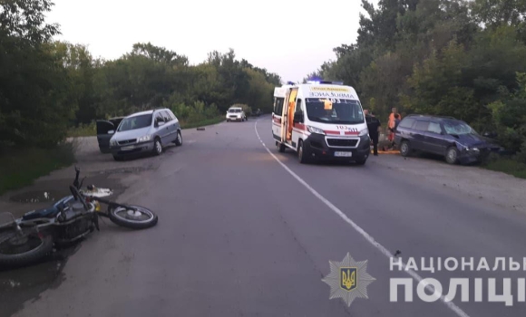 На Вінниччині сталося дві аварії за участю мотоциклістів