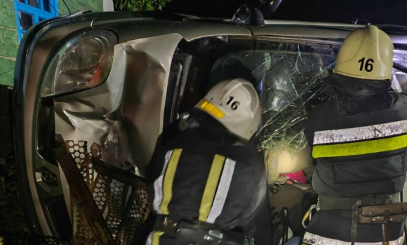 На Вінниччині 62-річна водійка мікроавтобуса в’їхала у стовп
