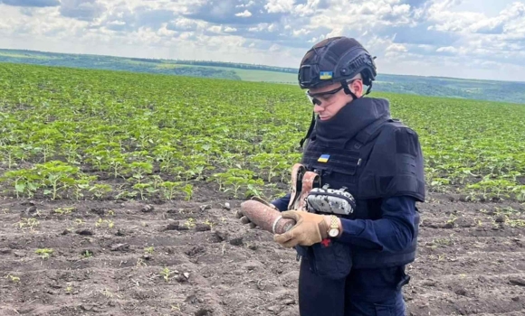 На Вінниччині сапери ДСНС знищили артилерійський снаряд