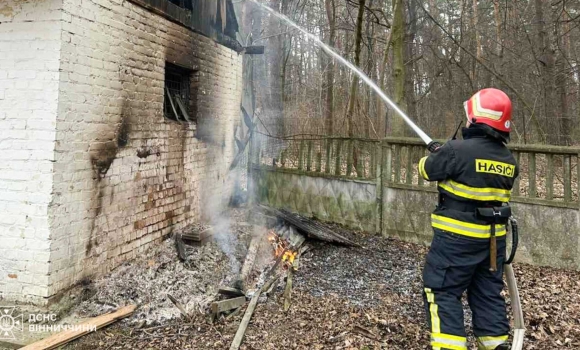 На Вінниччині внаслідок пожеж згоріло десять тонн сіна та дрова