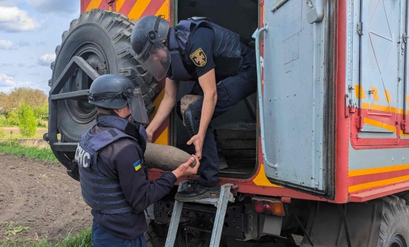 На Вінниччині знищили 150-міліметровий артилерійський снаряд
