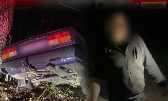 П'яний водій тікав від поліцейських і злетів у кювет на трасі під Вінницею