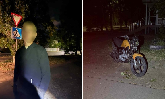 Патрульні зупинили у Вінниці підпилого 18-річного водія мотоцикла