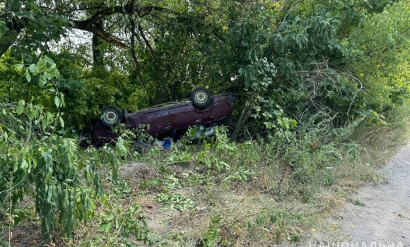 Поблизу Жмеринки водій Mercedes-Benz скинув у кювет автомобіль ВАЗ