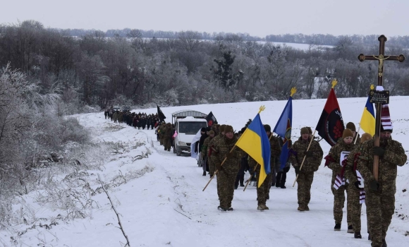 Погребище навіки прощалось з молодшим сержантом Нацгвардії «Азов»