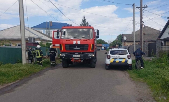 Поліцейський офіцер Вапнярської громади допоміг врятувати житло від пожежі