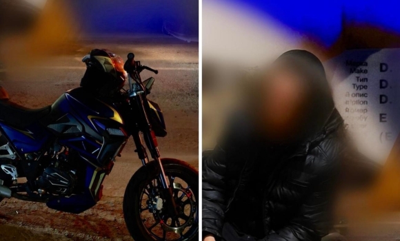Позбавлений прав, але не звичок на вул.Привокзальній у Вінниці затримали мото-рецидивіста