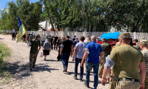 Позивний “Дід” Крижопільська громада прощалась з загиблим солдатом-гранатометником