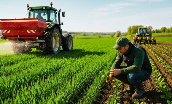 Пшениця, горох та цукрові буряки аграрії Вінницької області звітують про перші весняні рекорди