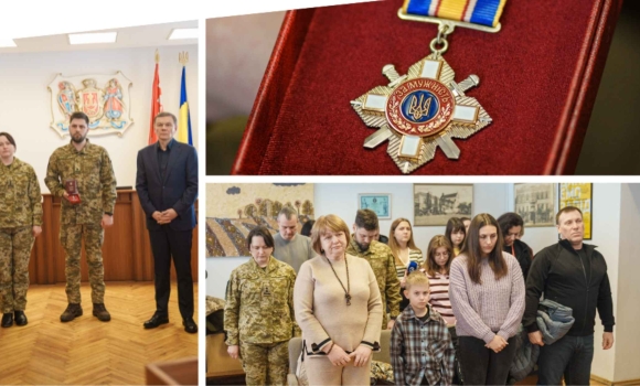 Родині полеглого прикордонника у Вінниці передали посмертну нагороду – орден «За мужність»