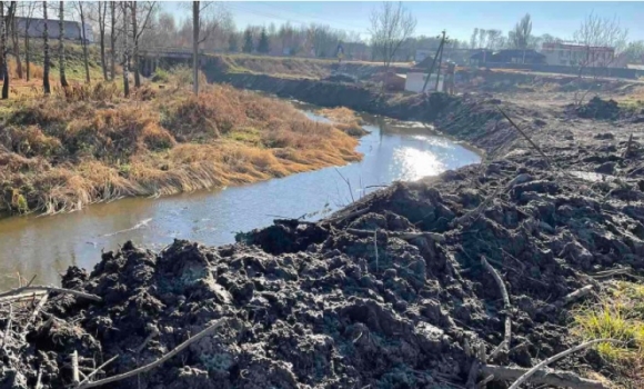 У Літині виявили незаконну розчистку річки Згар