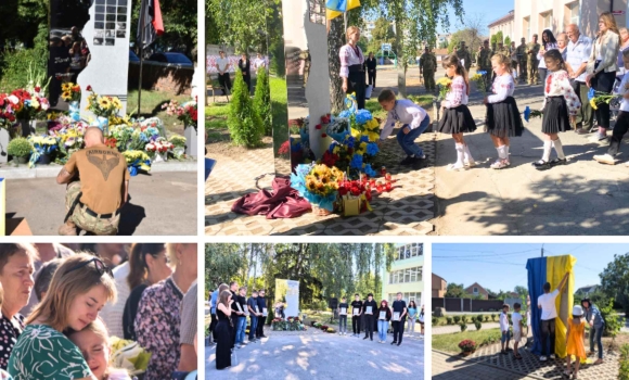 Ще чотири вінницькі ліцеї відкрили пам’ятні знаки до Дня пам’яті Захисників України