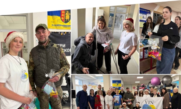 Школярі з VinPatriot відвідали з гостинцями поранених Захисників