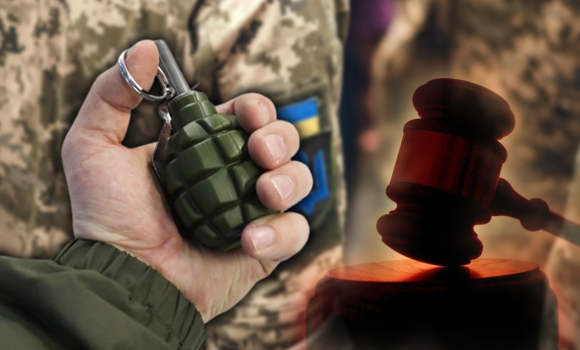 Тростянчанин, який кинув гранату у військових, відсидить чотири роки