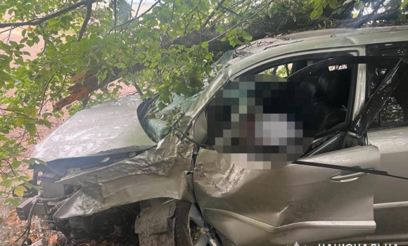 У Гайсинському районі в ДТП загинула водійка Lexus