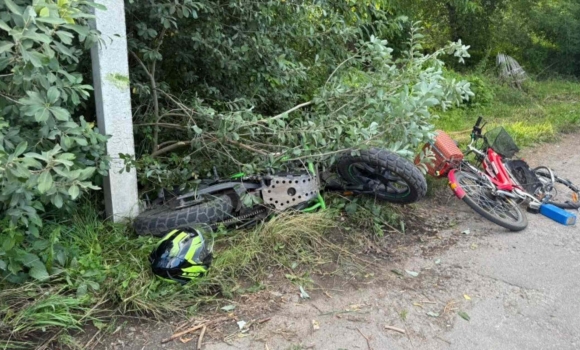 У Козятині 17-річний мотоцикліст збив 61-річного велосипедиста