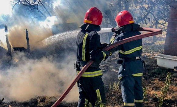 У Немирівській громаді внаслідок загоряння сухої трави вогонь перекинувся на господарську споруду