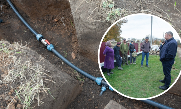 У Сапіжанці Джуринської громади будують водогін на одній із вулиць