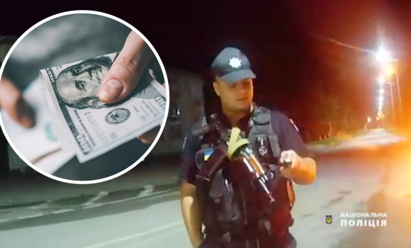 У Тульчинському районі п’яний водій тулив поліцейським 200 доларів