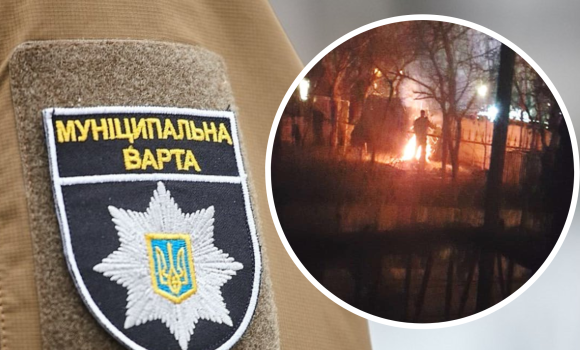 У Вінниці оштрафували чоловіка, який вночі спалював гілки після обрізки саду