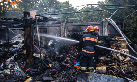 У Вінниці сталася пожежа на території одного з храмів