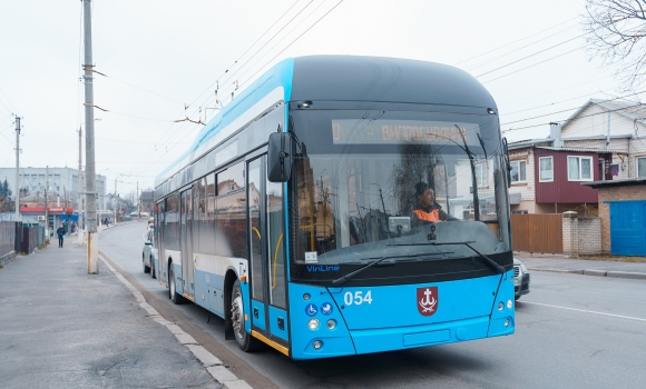 У Вінниці тестують восьмий тролейбус VinLine, зібраний цього року