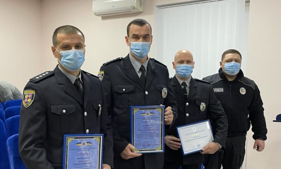 У Вінниці відзначили поліцейських за сумлінне виконання обов’язків