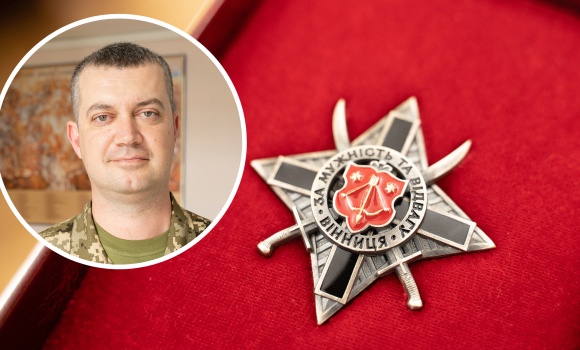 У Вінниці відзнаку «За мужність та відвагу» отримав полковник Андрій Сідаш