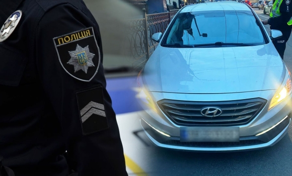 У Вінниці зупинили автомобіль Hyundai, який перебував у розшуку
