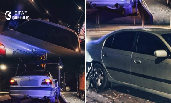 Зупинили автомобіль Toyota Avensis на вулиці Київській у Вінниці