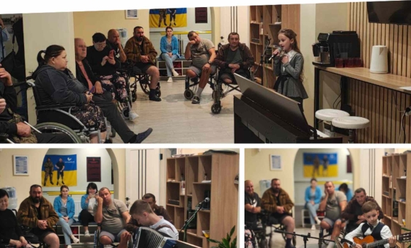 У Вінниці для військових, які проходять реабілітацію, влаштували концертну програму