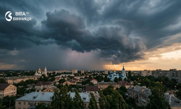 У Вінниці на 1 вересня оголосили попередження про грозу