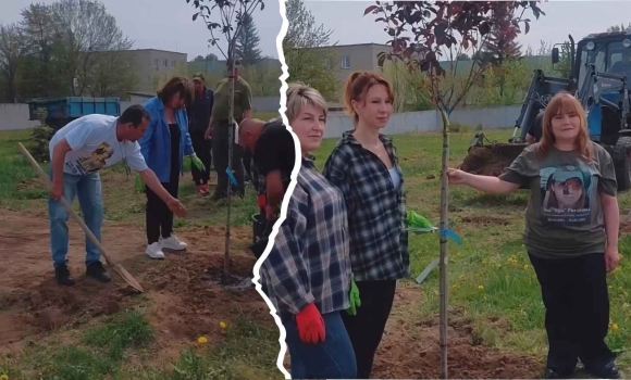 У Вінниці на Сабарівському кладовищі висадили алею сакур у пам’ять про загиблих Героїв