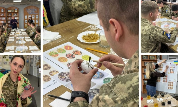 У Вінниці організували майстер-класи з писанкарства для ветеранів та родин захисників