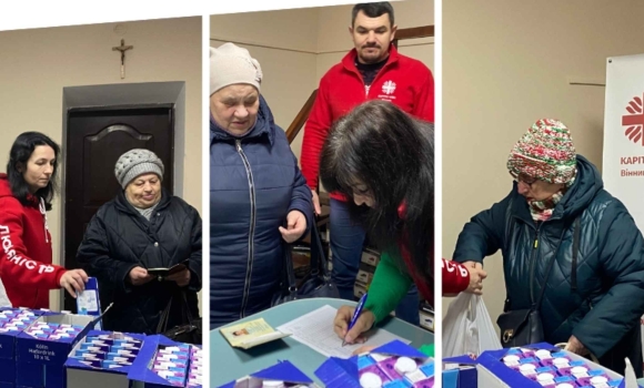 У Вінниці організували видачу продуктових наборів одиноким пенсіонерам віком понад 70 років