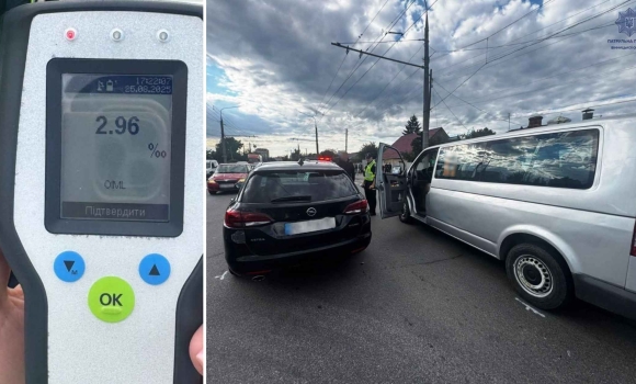 У Вінниці п'яний водій вчинив ДТП на Немирівському шосе