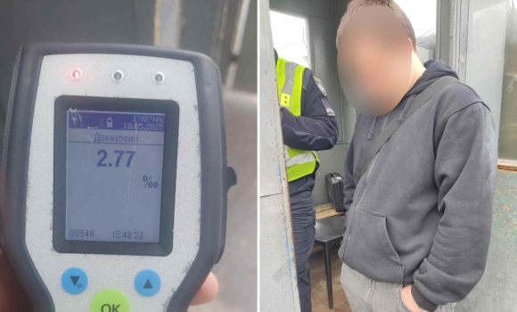 У Вінниці патрульні зупинили водія-порушника в стані алкогольного сп’яніння