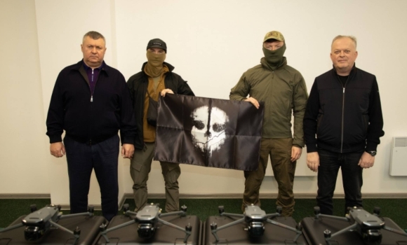 У Вінниці передали безпілотники бійцями військової частини Головного управління розвідки