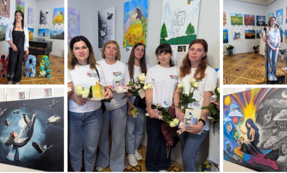 У Вінниці презентували картини «Малюю серцем» написані жінками полеглих захисників
