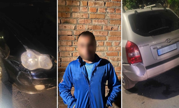 У Вінниці п’яний водій протаранив два чужих автомобілі