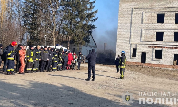 У Вінниці рятувальники, поліцейські та медики провели спільні навчання на об’єкті критичної інфраструктури